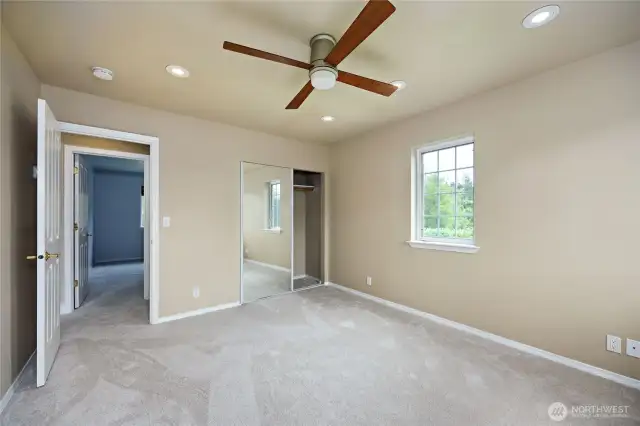 One of three bedrooms upstairs.