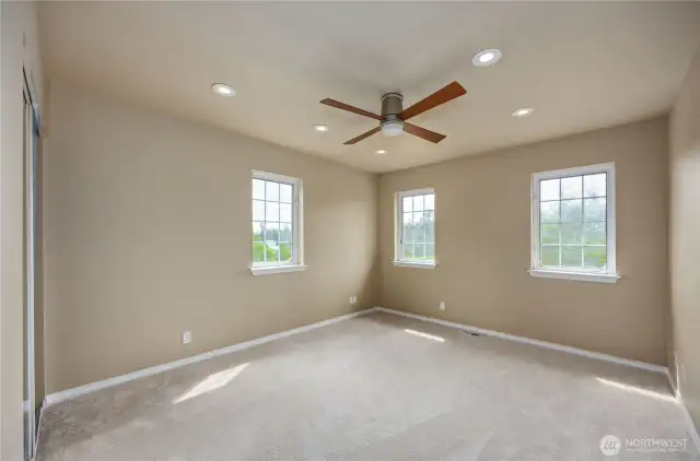 One of three bedrooms upstairs.