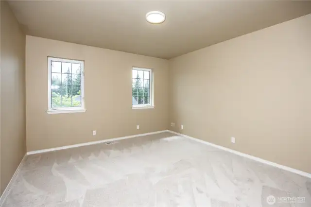 Flex room upstairs without a closet.