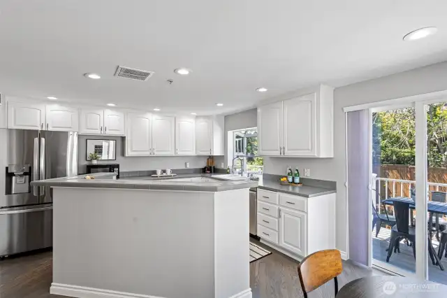A Chef’s dream with new appliances throughout, lots of counterspace, storage and a garden window, adding charm and light!