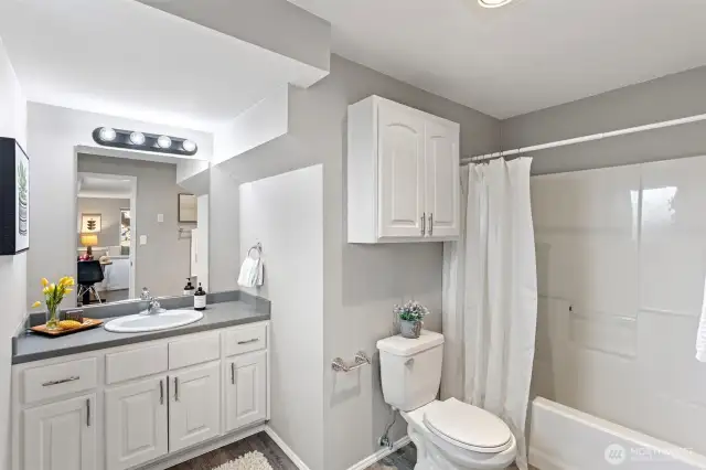 The full bathroom for the studio or the ensuite for your 3rd bedroom.