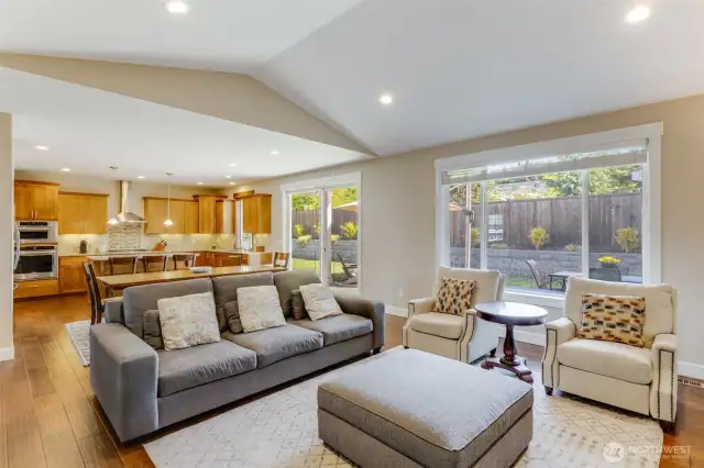 Open and airy with oversized double-paned window and door to let in lots of light.