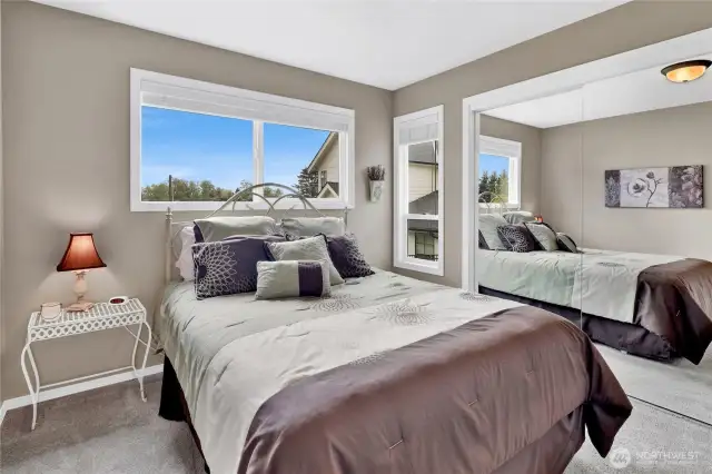 This is the 2nd upstairs bedroom that also faces South.