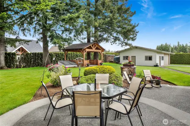 Enjoy dinner every night on this inviting patio, a perfect spot for al fresco dining and summer BBQs. Sun-filled and charming, it’s ideal for entertaining or simply relaxing and making memories outdoors.