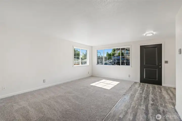 Looking back towards front door.