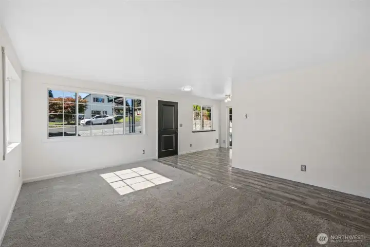 Looking back towards front door into the dining area.