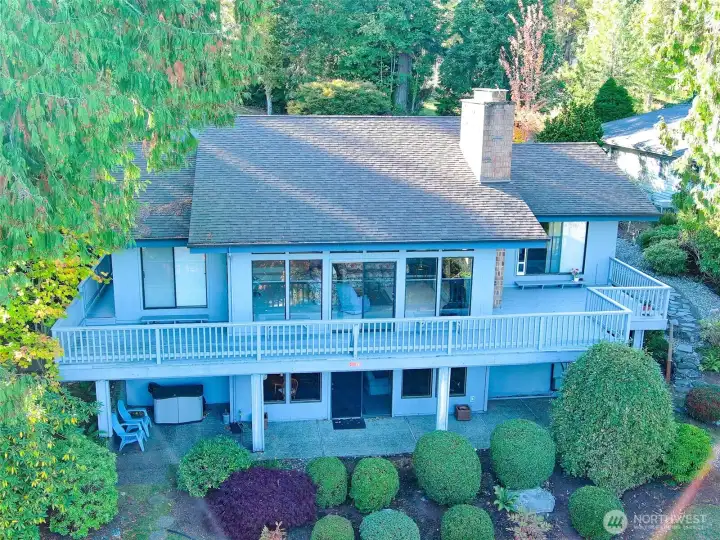 View of home from Pioneer Dr, entrance is off Jefferson St