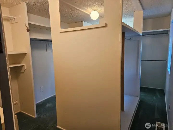 Primary Bedroom with large walk in closet