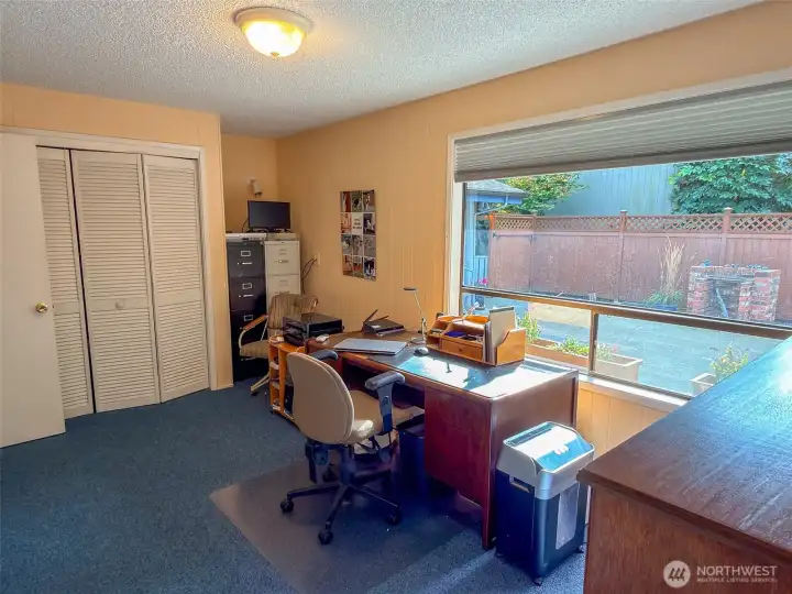 3rd bedroom with large closet space.