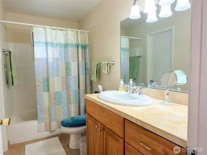 2nd Full bath up with hall access as well as bedroom