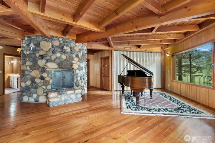 Custom Rock fireplace