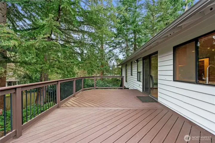 Expansive deck ideal for outdoor entertaining.