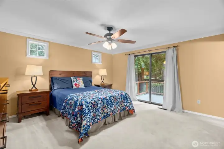 Large Primary Bedroom with its own balcony