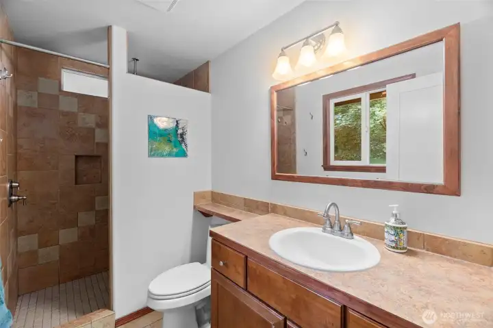 Primary Bathroom with walk-in shower.