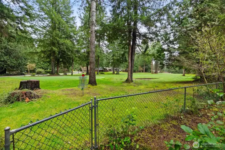 The 9th green from the backyard!