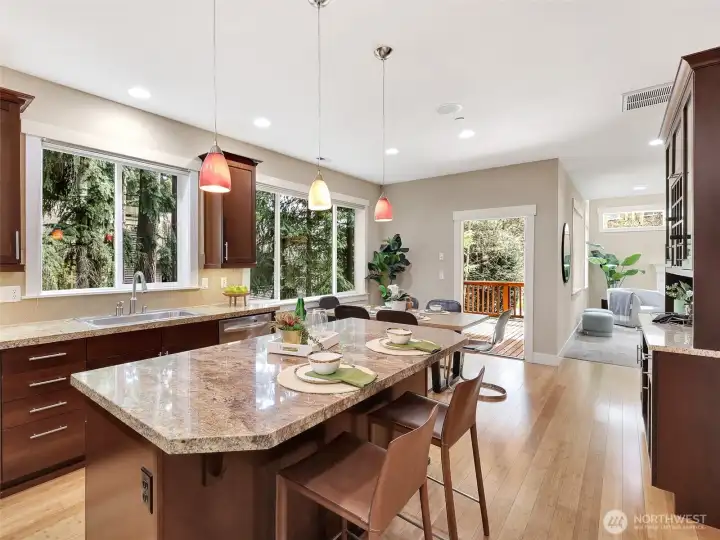 Spacious kitchen for all your cooking and entertaining needs