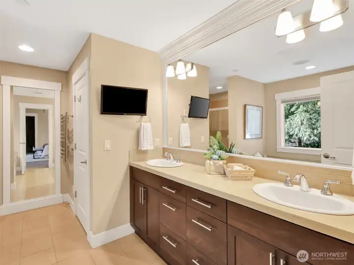 Primary bath designed for comfort and everyday ease