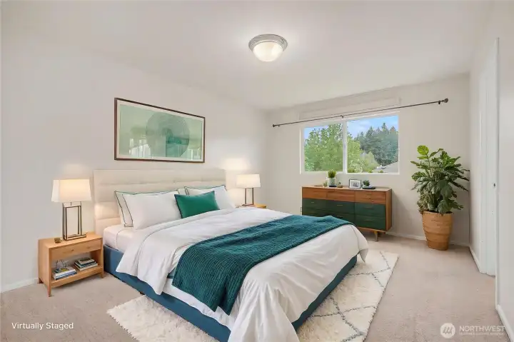 Primary suite view, love how large it is and the territorial views out the back are gorgeous. ***Virtually Staged***