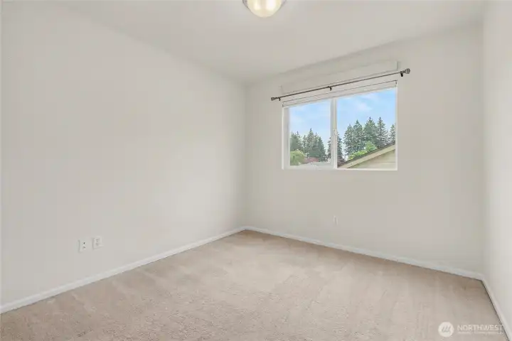Bedroom #2 without virtual staging.
