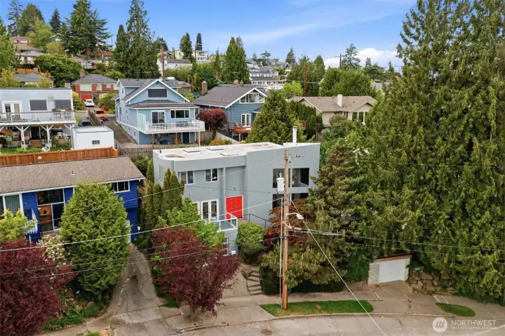 Modern 80s architecture in Upper Rainier Beach.