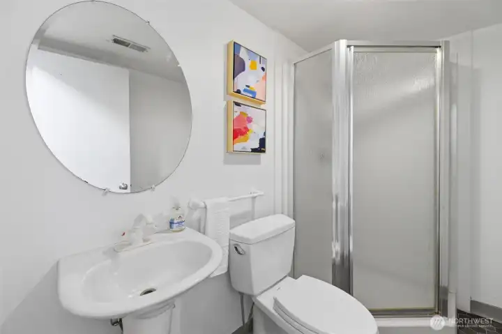 .75 bath down stairs.