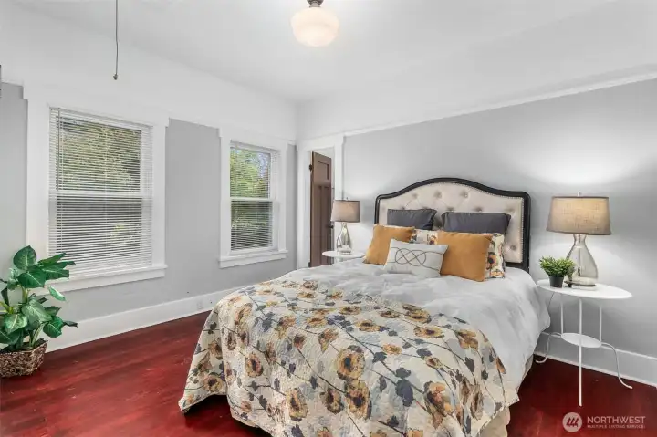 The primary bedroom with walk in closet. The primary bedroom with walk in closet.