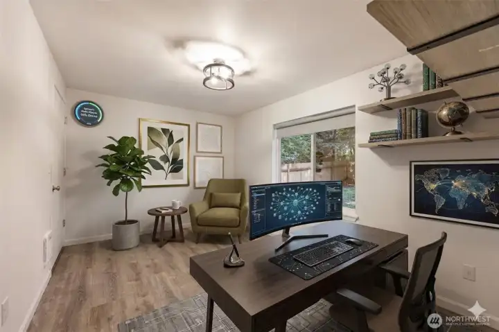 Same photo as last one except with some virtual staging!