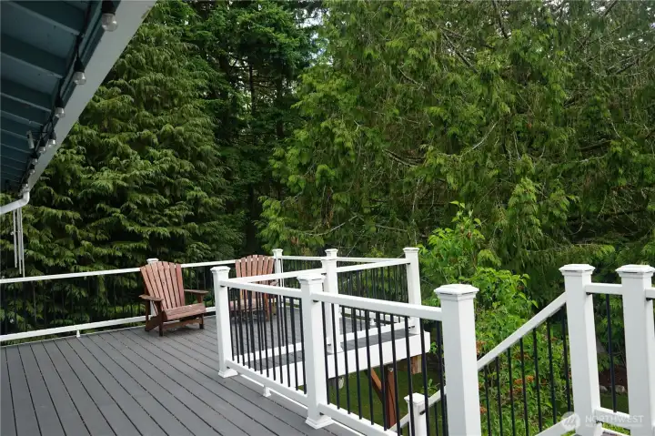 Back deck.