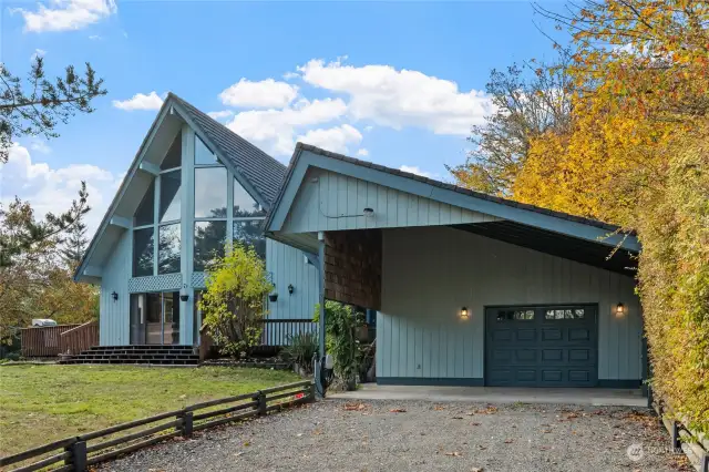 Car port plus a garage