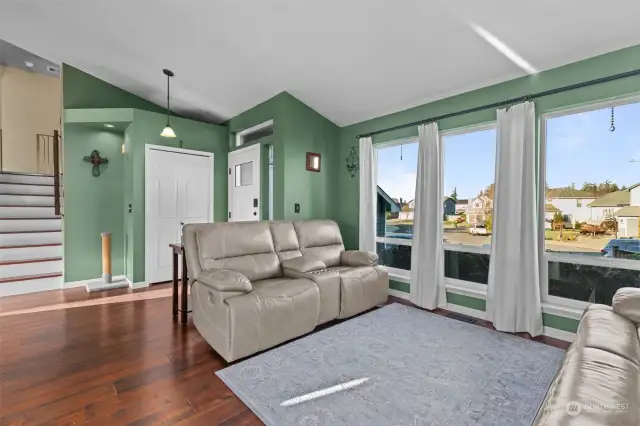 Living room with Great Lighting