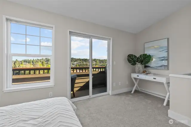 Primary Bedroom with Vaulted Ceilings