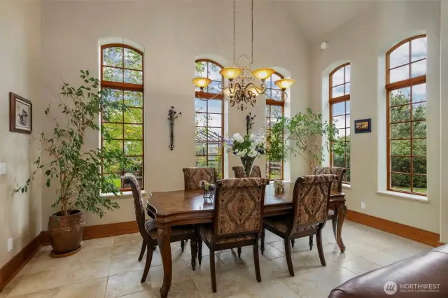 Enjoy all of the natural light pouring in the 5 windows surrounding the dining room.