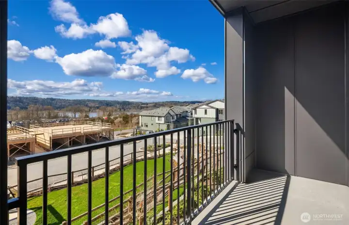 Covered deck on main level