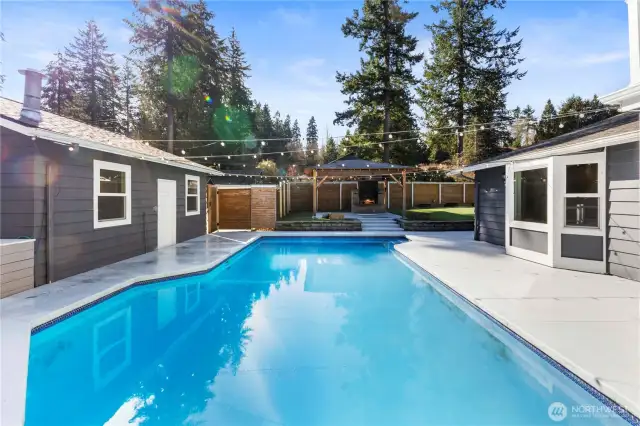 Heated in-ground pool.