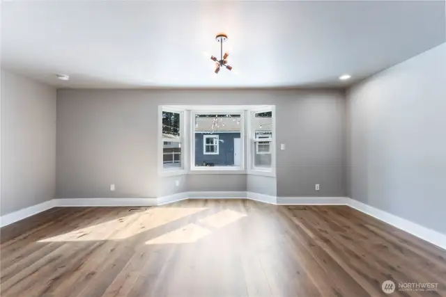 Second of three living spaces on main floor.