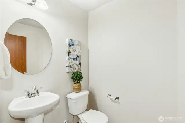 Main level guest powder room