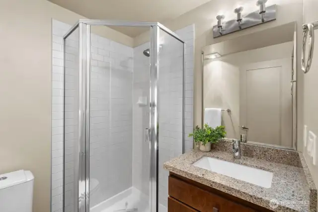 3/4 bathroom downstairs