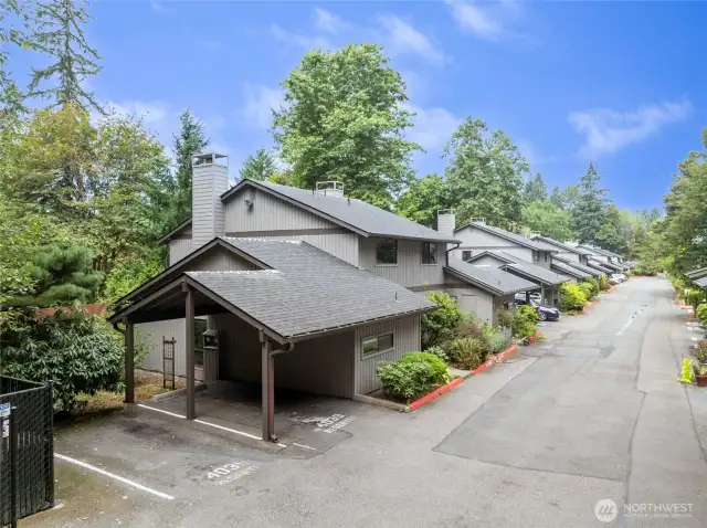 2 Dedicated Parking Spaces Steps from Unit