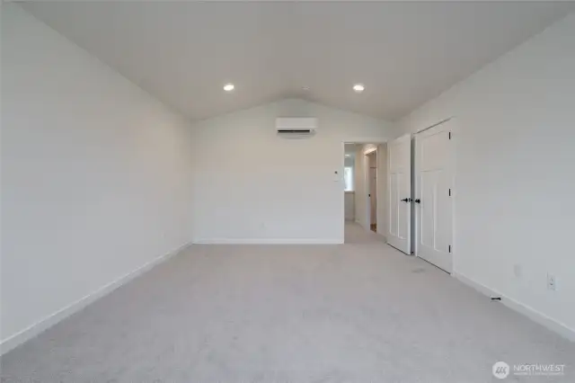 Upstairs primary bedroom - Pics are of a different 3049 plan. Features and colors may differ.