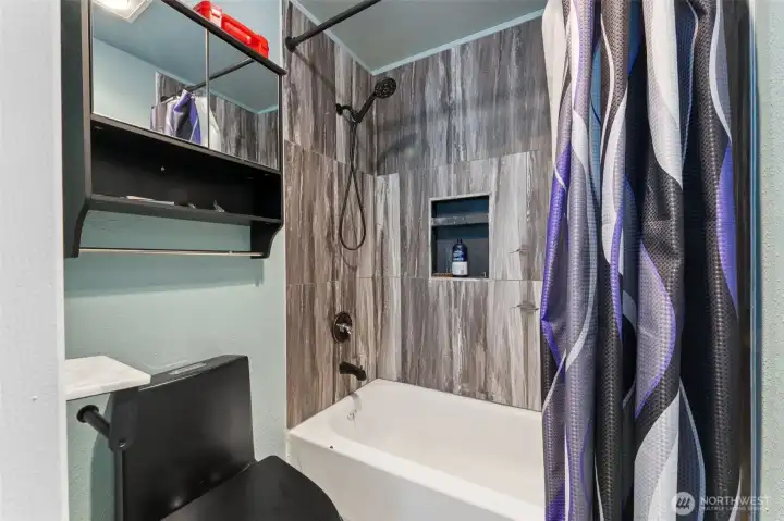 Primary bathroom upstairs