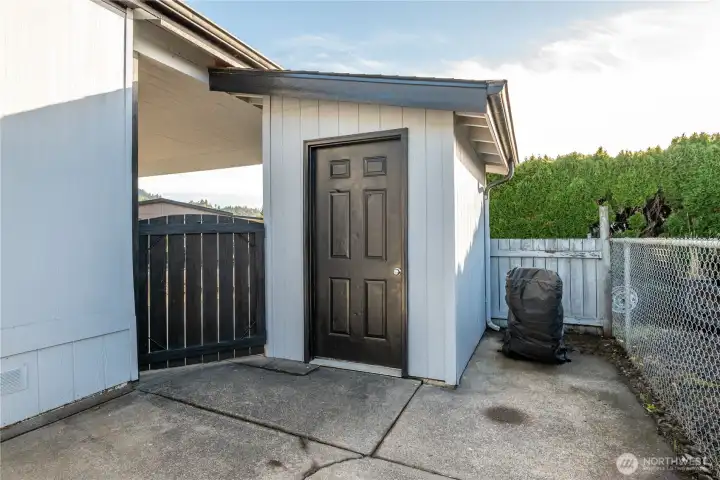 outdoor storage area