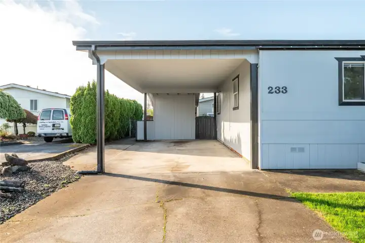 large carport big enough for two cars