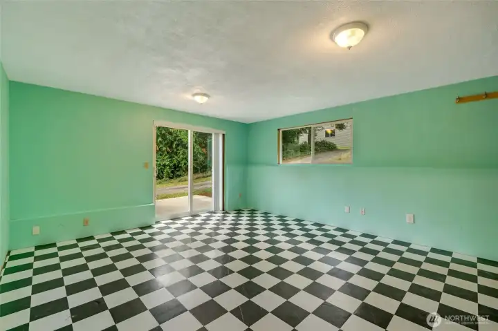Basement with outdoor access