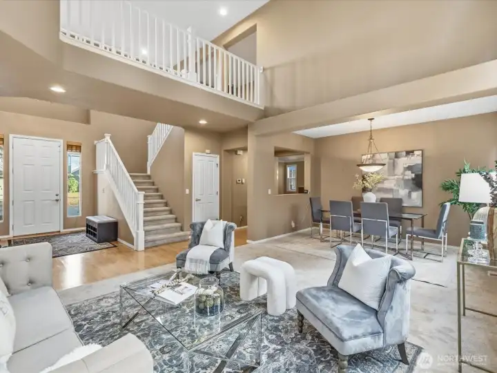 Formal living and dining room