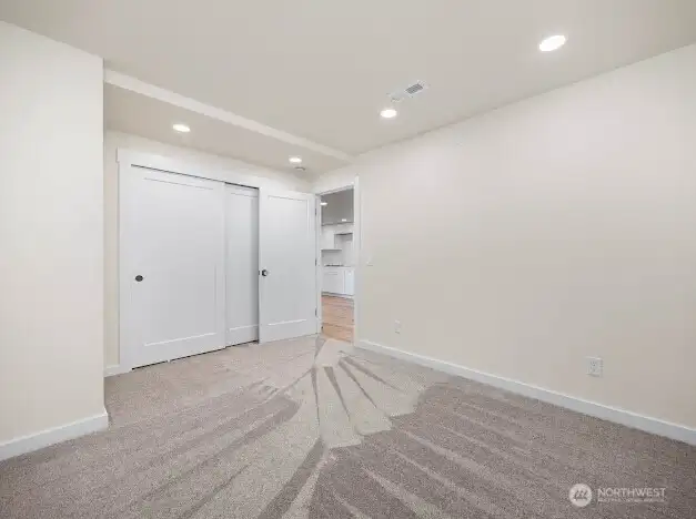 Basement Bedroom Photo 1.