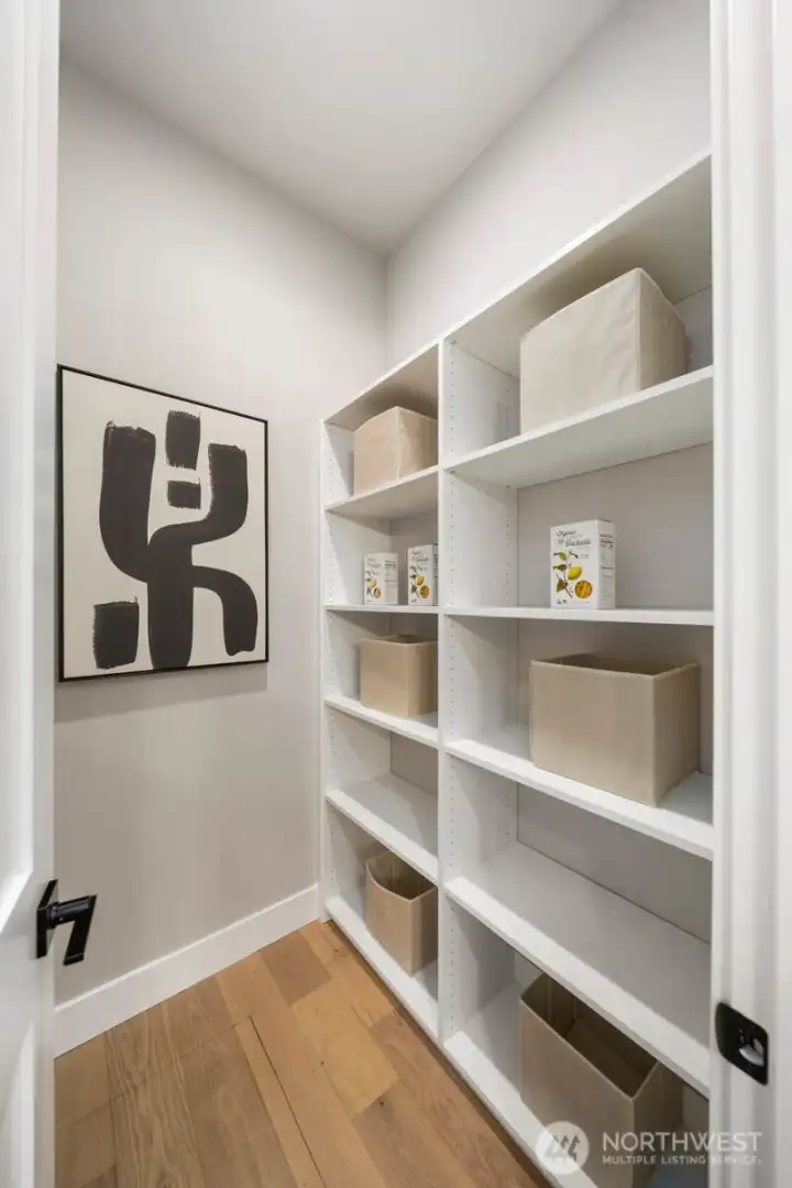 Walk in pantry.