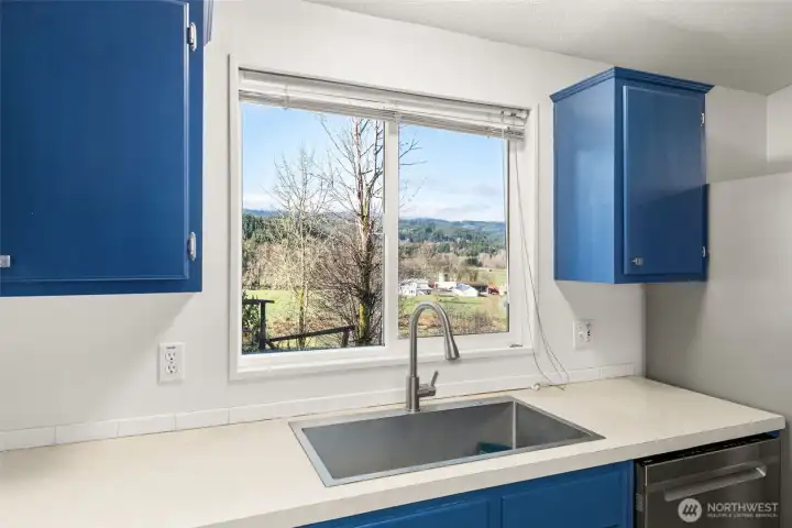 view while you prep dishes