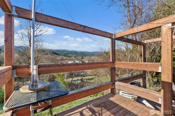 small deck and landing from back door