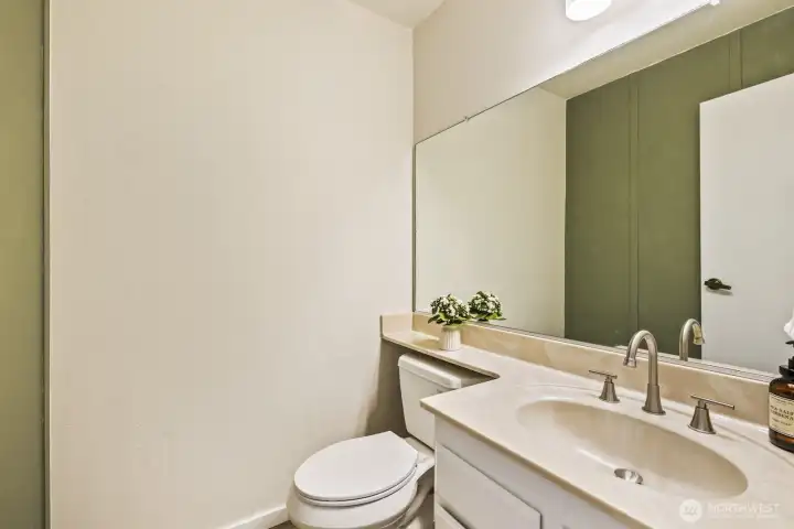 Main floor powder room too!