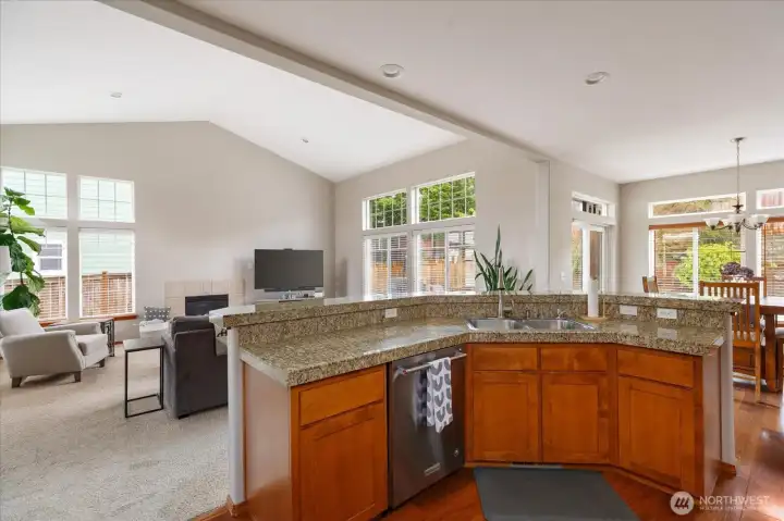 Enjoy the granite countertops.